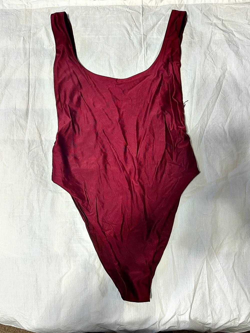 Aerie Burgundy One-Piece Swimsuit Size Large